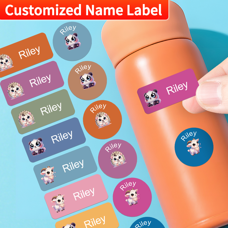 Personalized Name Box - Label Nama yang Dipersonalisasi – Stiker