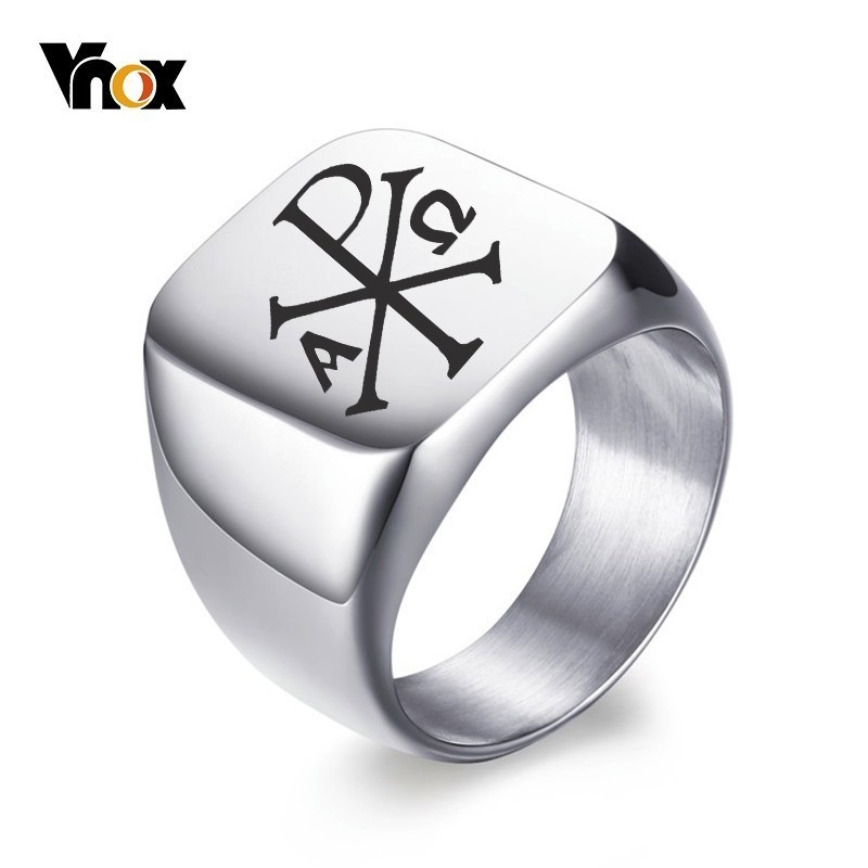 Initial Ring Custom - Vnox Pribadi Gratis Cap Cincin untuk