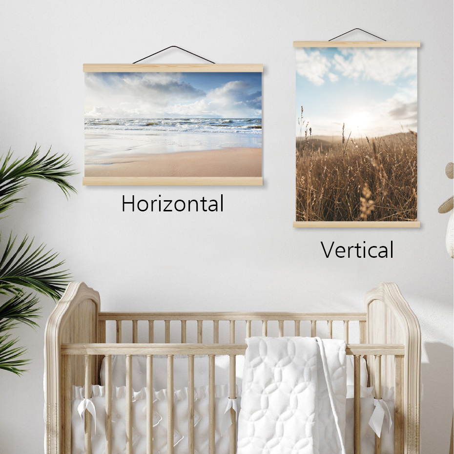 21 30 40 50cm Gantungan Poster - Engraved Wood Frame ulasan dan harga