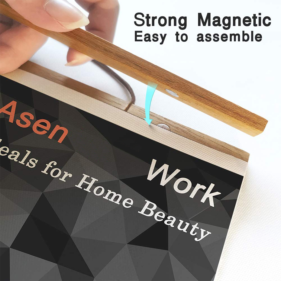 21 30 40 50cm Gantungan Poster - Engraved Wood Frame ulasan dan harga