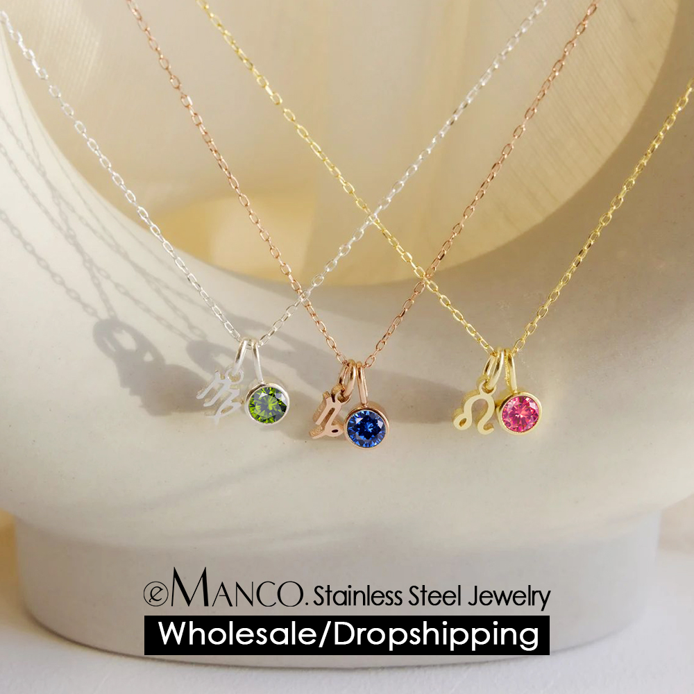 Kalung Liontin Ganda EMANCO Bi - Birth Flower Necklace ulasan dan harga