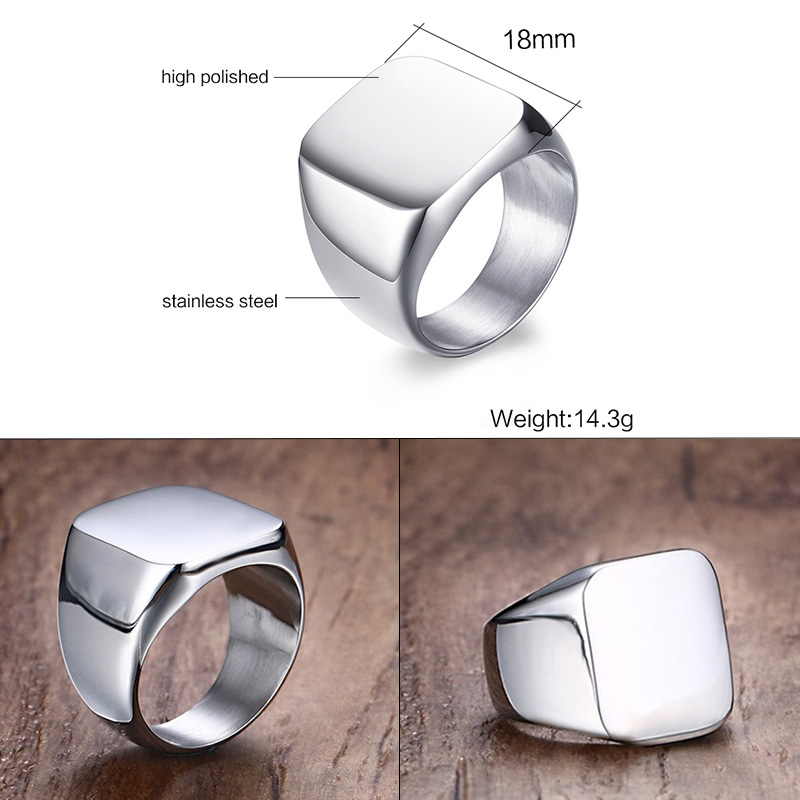 Vnox Cincin Tanda Tangan Inisi - Initial Ring Custom ulasan dan harga