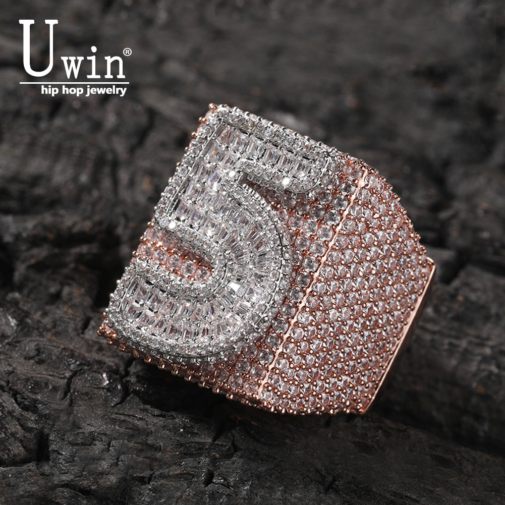 Cincin Kustom Uwin Big Square  - Initial Ring Custom ulasan dan harga