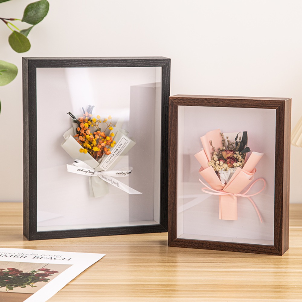 Bingkai Shadow Box Multi-ukura - Engraved Wood Frame ulasan dan harga