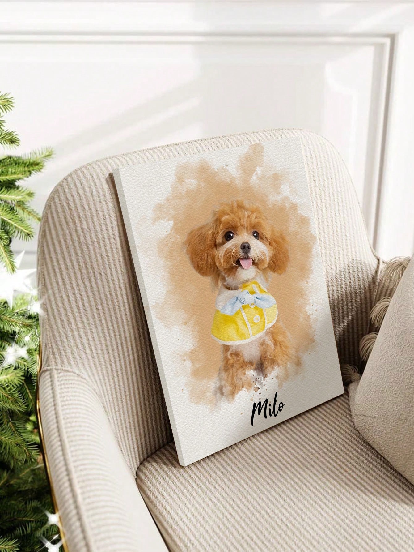 Bingkai Foto Potret Hewan Peli - Pet Portrait Custom ulasan dan harga