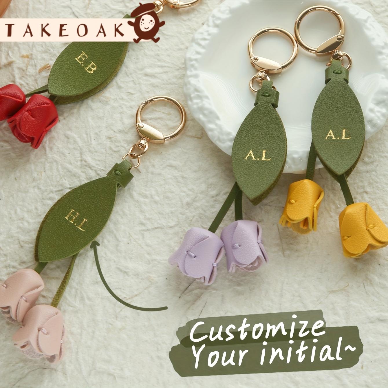 Gantungan Kunci Kulit Tulip de - Monogram Keychain Leather ulasan dan harga
