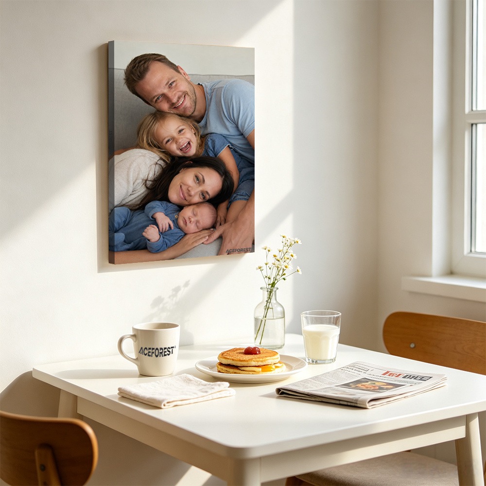 Lukisan Kanvas Foto 2D Persona - Engraved Wood Frame ulasan dan harga